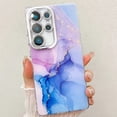 thumbnail image 1 of Marble Pattern Case for Samsung Galaxy S25 Sparkle Glitter Plating Camera Frame Design, Ultra Slim Shockproof Protective TPU Lightweight Cover Phone Case for Samsung Galaxy S25, U, 1 of 9