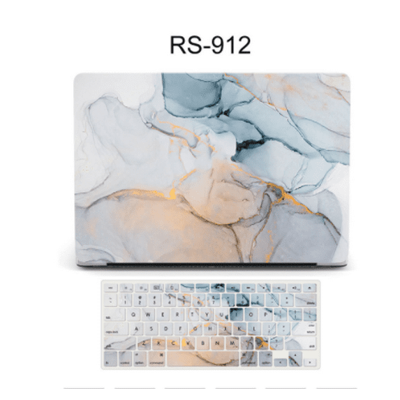 Marble Pattern Laptop Case for Macbook Air Pro Retina 11 13 15 16 Touch Bar Mac Case for Macbook A2251 A2179 with Keyboard Cover (A,Pro 13 A1706 A1708)