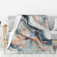 thumbnail image 1 of Marble Pattern Light Gold Lightweight Plush Fuzzy Cozy Soft Blankets 40"X30", 1 of 5