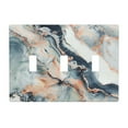 thumbnail image 1 of Marble Pattern Light Gold Switch Cover Decorative Wall Plate, 1 of 5