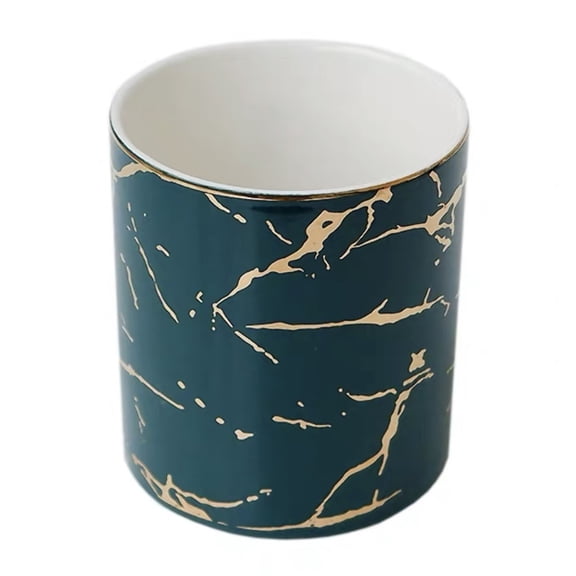 Marble Pattern Pen Holder Cosmetic Storage Box Makeup Brush Lipstick for Case Ja