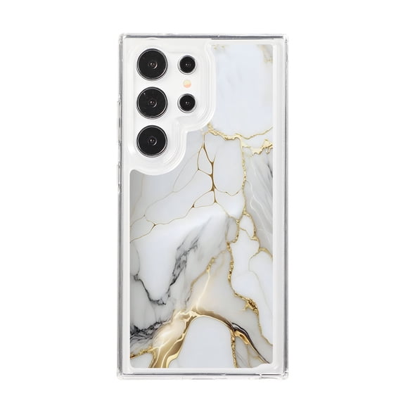 Marble Pattern for Samsung Galaxy S23 FE Back Case, Luxury Shockproof Durable Anti-scratch Ultra Slim Lightweight TPU + PC Clear Anti-yellow Soft Phone Case Cover for Samsung Galaxy S23 FE, B