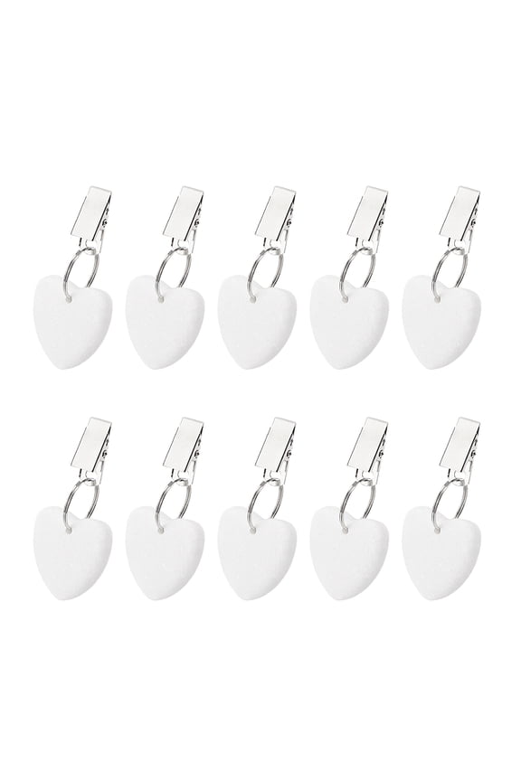 Marble Pendant Tablecloth Weights Heart for Home Decoration Platinum 83.5mm Heart: 41x41x9mm