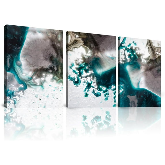 Marble Picture Frame, Canvas Wall Art, 3 Piece (12inX16in), Wall Decor for Bedroom, Minimalist Framed Boho Wall Art Decor for Dining Room Bedroom Bathroom Canvas Artwork Paintings.