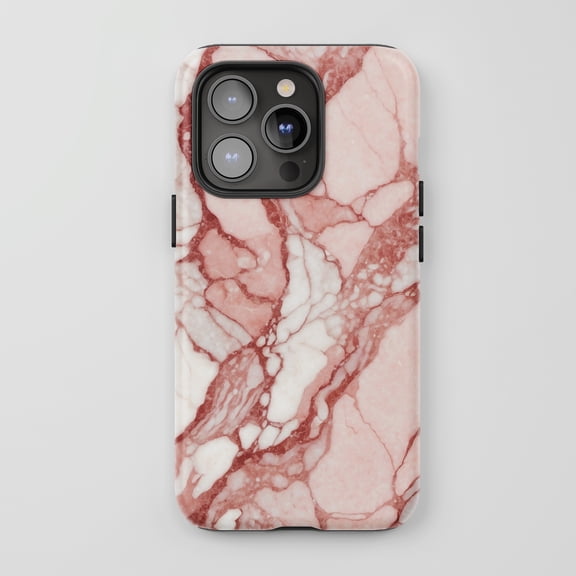 Marble Pink For All iPhone Series Tough Phone Case Stone Pattern