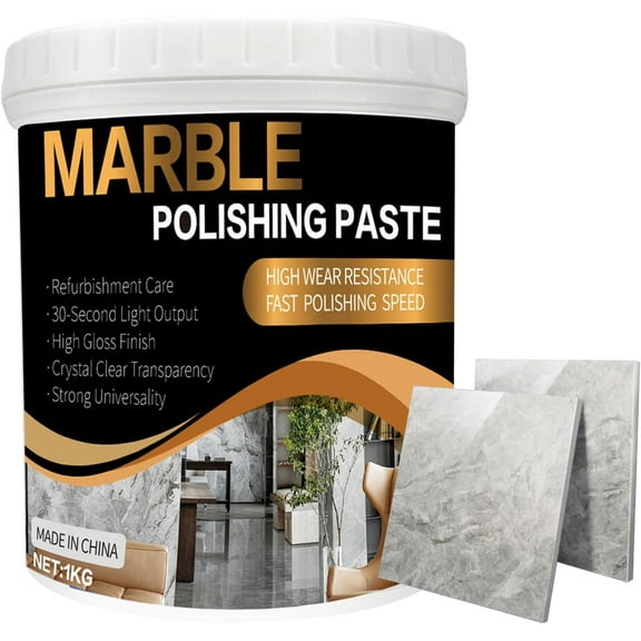 Marble Polishing Paste Kit, Marble Polishing Compound, Countertop Cleaner, Quartz Polish, Sealant & Protector For Marble Countertops, Floors, Walls