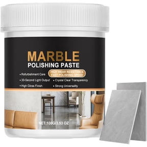 Marble Polishing Paste, Professional Stone Polish Compound for Marble, Granite & Quartz Surfaces, Restores Shine and Smooth Finish, Countertop Cleaner for Floors, Walls and Stone Care (1Pcs)