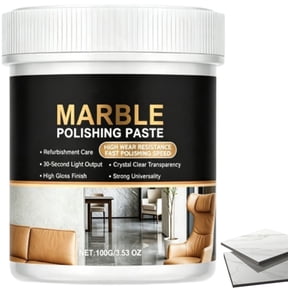 Marble Polishing Paste, Professional Stone Polish Compound for Marble, Granite & Quartz Surfaces, Restores Shine and Smooth Finish, Countertop Cleaner for Floors, Walls and Stone Care