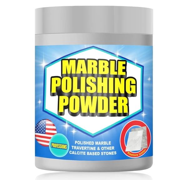Marble Polishing Powder & Compound - Granite Countertop Polish, Etch & Scratch Remover, Stone Cleaning Powder & Cleaner for Marble Polish & Restoration (2 lb)