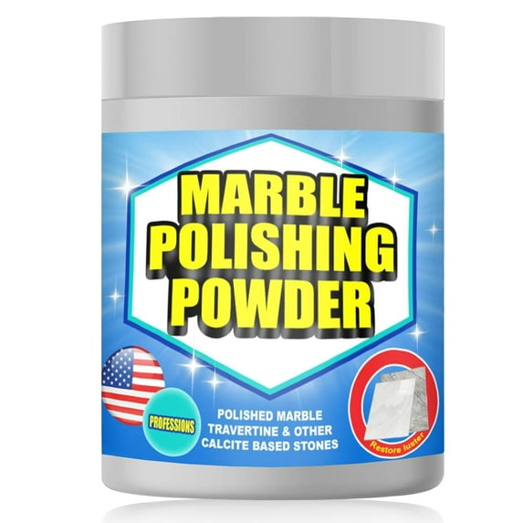 Marble Polishing Powder & Compound - Granite Countertop Polish, Etch & Scratch Remover, Stone Cleaning Powder & Cleaner for Marble Polish & Restoration - 8 oz