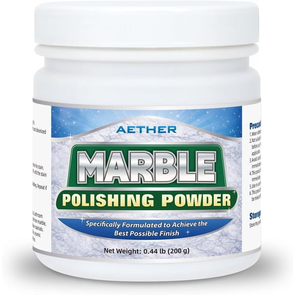 Marble Polishing Powder, Restores Shine Removes Water Stains Scratches Circular Traces Etching, Professional Stone Polishing and Cleaning Powder, Suitable for Marble Quartz Granite Ceramic Tiles Floo