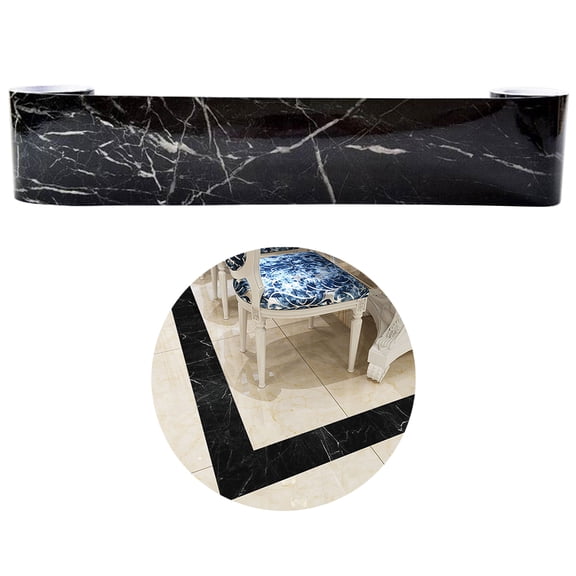 Marble Porch Tile Sticker Wallpaper Decoration for Living Room Waterproof Border