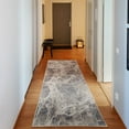 thumbnail image 1 of Marble Print Decorative Rug, Ceramic Style Grunge Scratches Formless Lines and Cracks Artwork, Quality Carpet for Bedroom Dorm and Living Room, 6 Sizes, Tan Beige Dark Taupe, by Ambesonne, 1 of 2