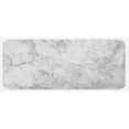 thumbnail image 1 of Marble Print Kitchen Mat, Fractured Lines Stained Grunge Surface Effects Ceramic Style Background Motif, Plush Decorative Kitchen Mat with Non Slip Backing, 47" X 19", Grey Dust, by Ambesonne, 1 of 1