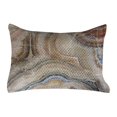 thumbnail image 1 of Marble Print Quilted Pillowcover, Surreal Onyx Stone Surface Pattern Pale Blue Details Picture, Standard King Size Accent Pillow Cover for Bedroom, 36" x 20", Cinnamon Beige Tan, by Ambesonne, 1 of 2