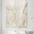thumbnail image 1 of Marble Print Tapestry, Pastel Colored Stone Background Crack Patterns Architecture and Building Material, Fabric Wall Hanging Decor for Bedroom Living Room Dorm, 5 Sizes, Beige, by Ambesonne, 1 of 1