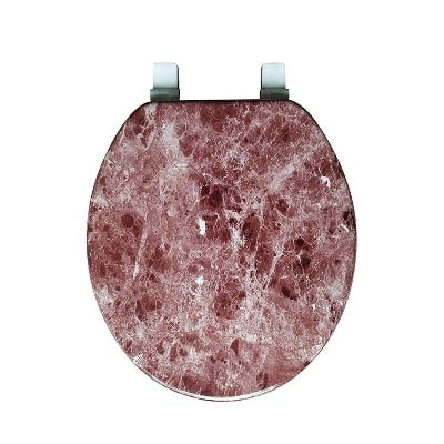 Marble Print Toilet Seat