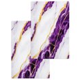thumbnail image 1 of Marble Purple Kitchen Dish Towels for Drying Dishes Set of 2, Gold Foil Ceramic Style Cracks Scratches Waffle Weave Microfiber Hand Tea Bathroom Towels Quick Dry & Absorbent Towel 15.7x23.6, 1 of 7