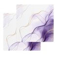 thumbnail image 1 of Marble Purple Kitchen Dish Towels for Drying Dishes Set of 2, Gold White Modern Gradient Ocean Ripple Waffle Weave Microfiber Hand Tea Bathroom Towels Quick Dry & Absorbent Towel 12x12, 1 of 7