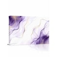 thumbnail image 1 of Marble Purple Wall Art for Living Room,Canvas Picture Wall Decor for Bathroom Bedroom,Gold White Modern Gradient Ocean Ripple Painting Artwork for Office Kitchen Hallway Dining Room Decor 16"x20", 1 of 8