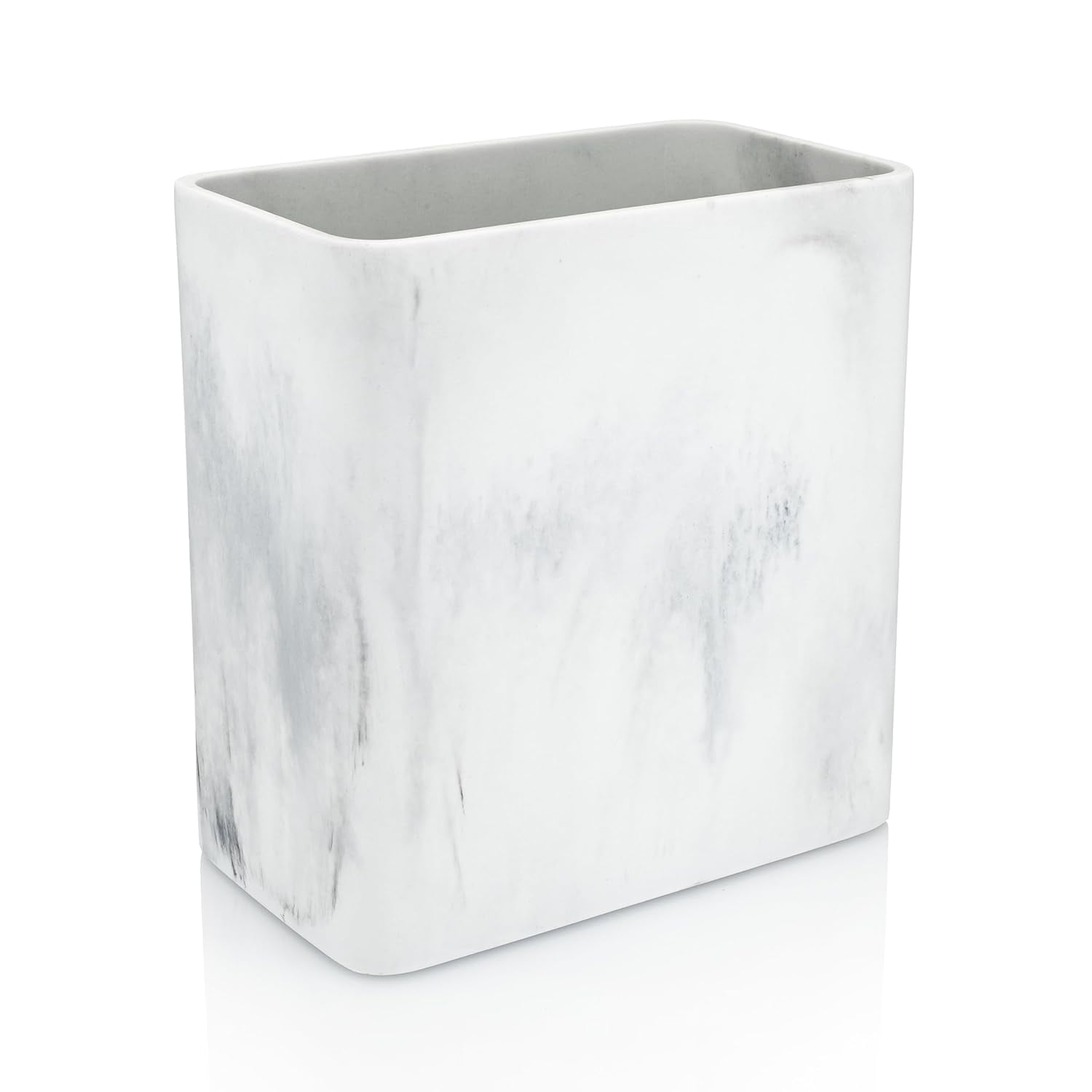 Marble Rectangular Trash Can for Home Office, Bedroom, Bathroom ...