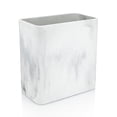 thumbnail image 1 of Marble Rectangular Trash Can for Home Office, Bedroom, Bathroom, Kitchen - 2.4 Gallon, 9 Liter Capacity - Fits in Narrow, Compact Spaces - Stable, Durable Polyresin, 1 of 5