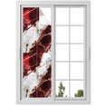 thumbnail image 1 of Marble Red Window Privacy Film, Modern Abstract Gold White Brick Stone Motif Static Cling UV Sun Blocking Heat Control Window Tint, Non-Adhesive One Way Windows Privacy Cover 17.7''x78.7'', 1 of 7