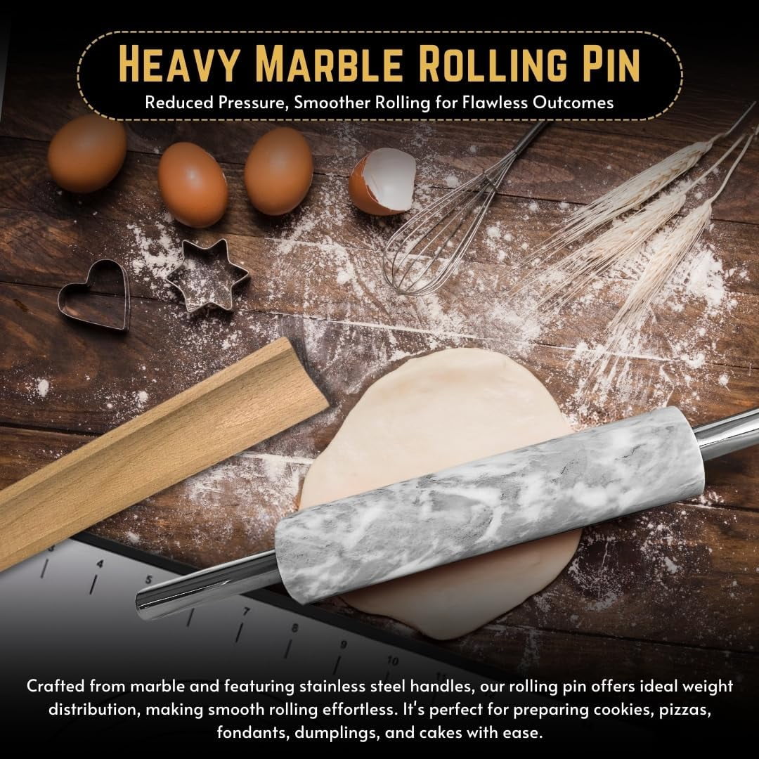 Pasta Rolling Pin Rolling Pins For Baking Stainless Steel Dough