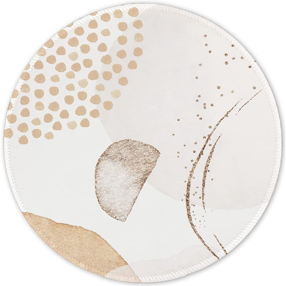 Marble Round Mouse Pad Pink Marble Customized Premium-Textured Washable Desktop Protection Mouse Mat with Non-Slip Rubber Base 7.87×7.87×0.12 inches