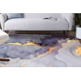thumbnail image 1 of Marble Rugs, Purple Marble Rugs, Alcohol Ink Rug, Purple And Gold Marble Rugs, Luxury Rug, Non Slip Rug, Classic Rug, Thick Rug, Runner Rug, 3.3'x6.5' - 100x200 cm, 1 of 7