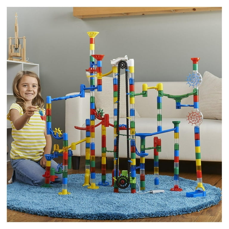Marble Run 215 Piece Elevator Building Set Includes 200 Track