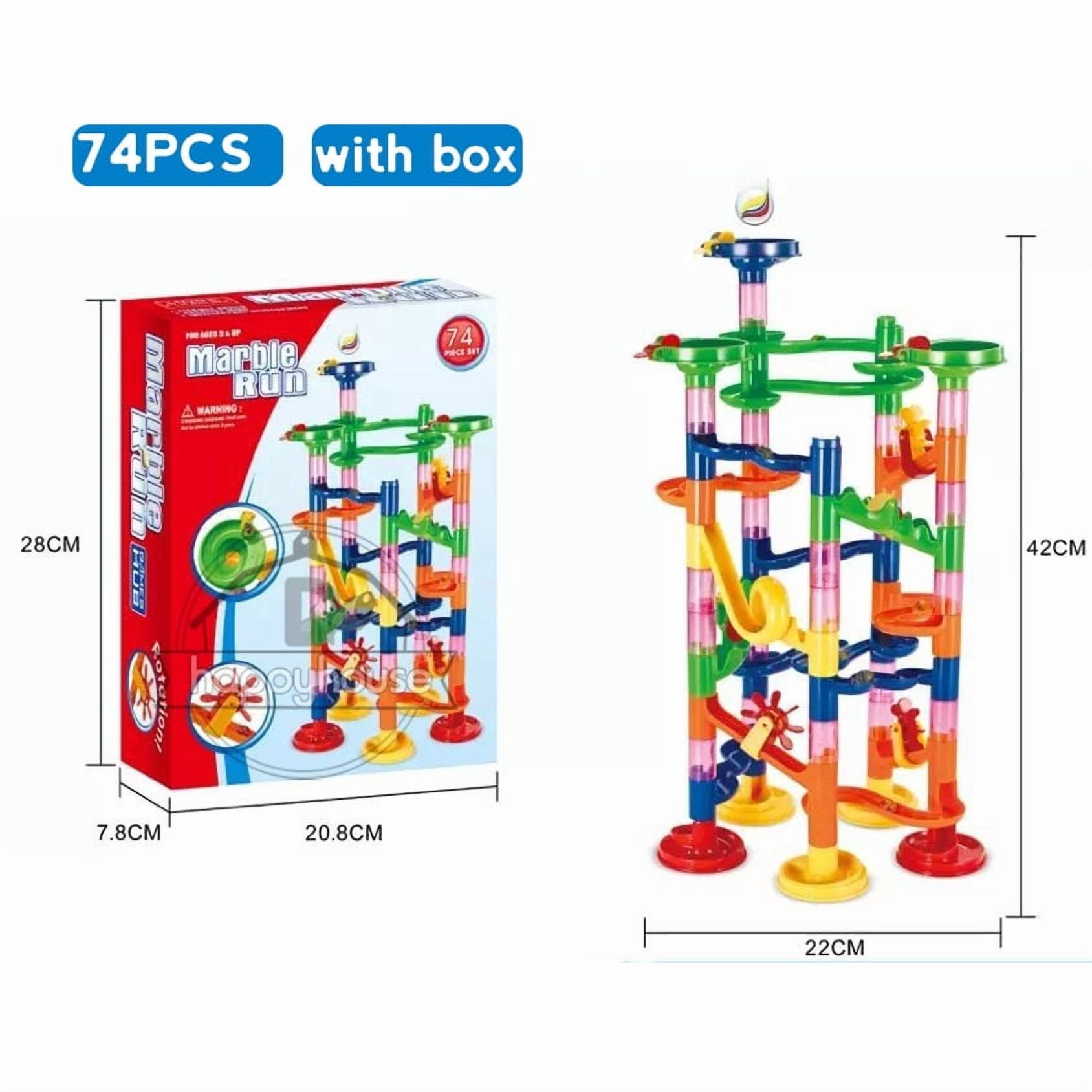 Marble Run Race Track Building Blocks Kids 3D Maze Ball Roll Toy DIY ...