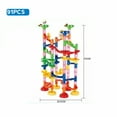 thumbnail image 1 of Marble Run Race Track Building Blocks Kids 3D Maze Ball Roll Toy DIY Marble Run Race Coaster Set 80/105/109/133pc Christmas Gift, 1 of 10