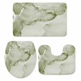 thumbnail image 1 of Marble Sage Green Bath Mat 3 Piece Bathroom Rug Set, Modern Abstract Ink Painting Luxury Non Slip Bath Rug Contour Mat and Toilet Lid Cover, Absorbent Shower Mats Soft Bath Rugs and Mats Sets, 1 of 8