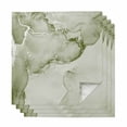 thumbnail image 1 of Marble Sage Green Cloth Napkins, Modern Abstract Ink Painting Luxury Washable and Reusable Dinner Napkins Set of 4, Table Napkin for Kitchen Party Birthday Wedding Hotel Housewarming 20"x20", 1 of 8
