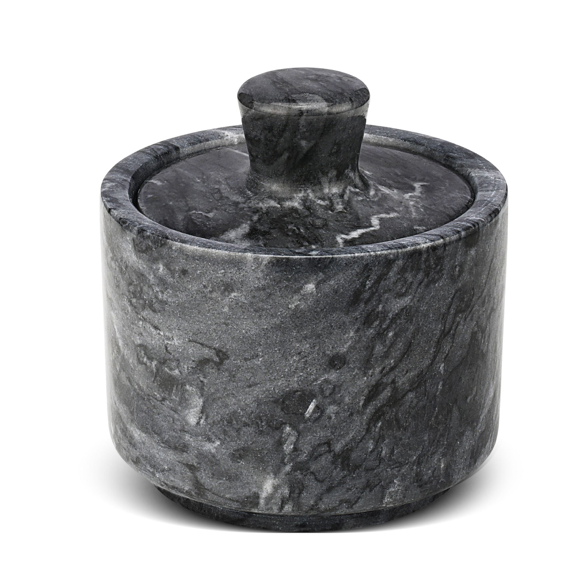 Marble Salt Cellar with Lid, Multi-Purpose Marble Container for Salt ...