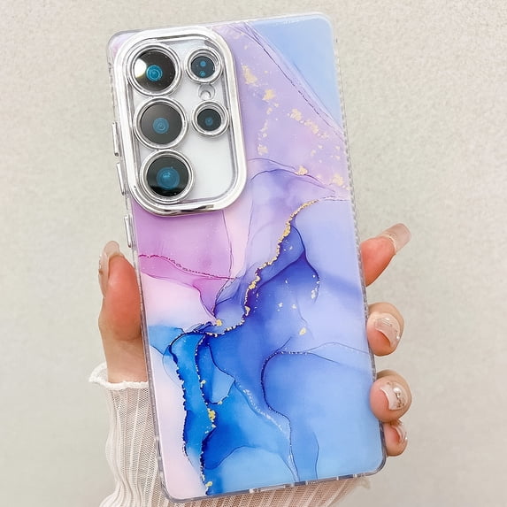 Marble Series Case for Samsung Galaxy A55, Galaxy A55 Case, Stylish Fashionable Slim Fit Soft TPU Shockproof Bumper Rugged Phone Case for Grils Women