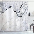 thumbnail image 1 of Marble Shower Curtain Onyx Stone Surface Pattern Banded Variety Differing Lines Image Print Cloth Fabric Bathroom Decor Set with Hooks 69" W x 75" L Sand Brown Cinnamon, 1 of 1