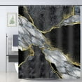 thumbnail image 1 of Marble Shower Curtain Texture Shower Curtains for Bathroom Decorative Abstract Modern Bathroom Curtain with 12Hooks 72"x72", 1 of 7