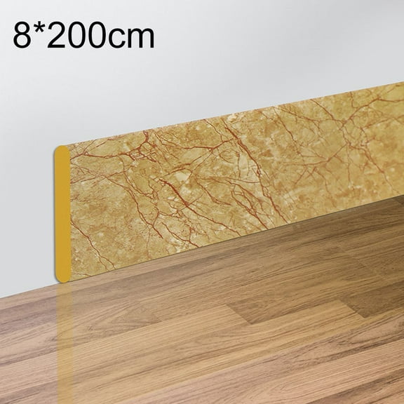 Marble Skirting Thickened Anti-Collision Strip Gas Pipe Decorative Strip Gold Texture