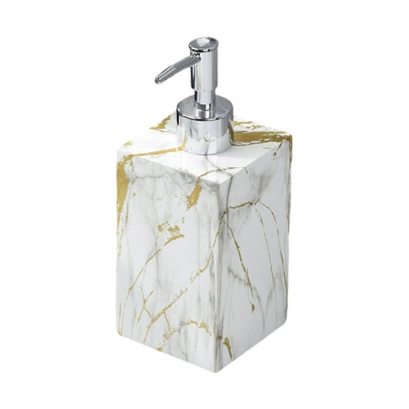Marble Soap Dispenser Foam Soap Dispenser with Pumps Hand Soap Resin Liquid Lotion Dispenser for Bathroom Kitchen