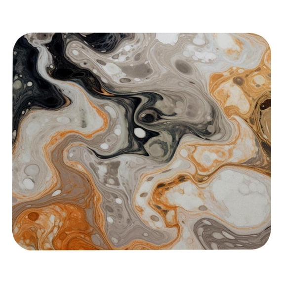Marble Square Gaming Mouse Pad, 8.3x9.8 Inch Non-Slip Rubber Bottom Printed Mousepad for Office and Gaming