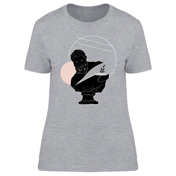 Marble Statue Of Man T-Shirt Women -Image by Shutterstock, Female Large