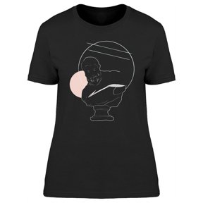 Marble Statue Of Man T-Shirt Women -Image by Shutterstock, Female Small
