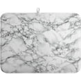 thumbnail image 1 of Marble Stone Dish Drying Mat White Marble Large Kitchen Mats Dish Drying Pad Absorbent Dish Dryer Mat for Kitchen Countertops Microfiber Drainer Pad Dish Drying Mats (18x24 in), 1 of 6