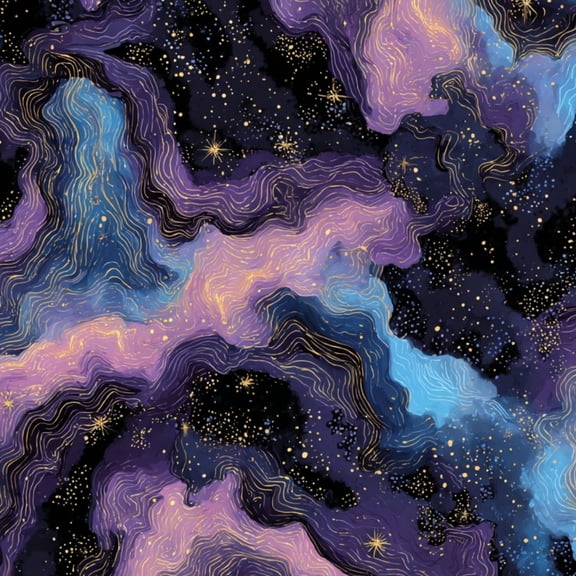 Marble Stone Peel and Stick Wallpaper 17.7in x 9.8ft Cosmic Nebula Purple Blue Pink Swirls Golden Contact Paper Vinyl Waterproof Self Adhesive Wall Paper for Bedroom Shelf Cabinet Renter Friendly