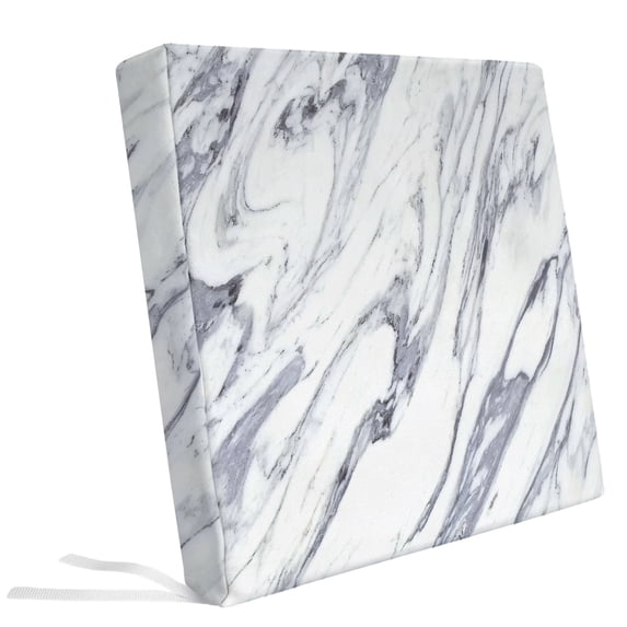 Chusion Texture Marble Stone Texture Outdoor Seat Cushion Covers Set of 2,Waterproof ...