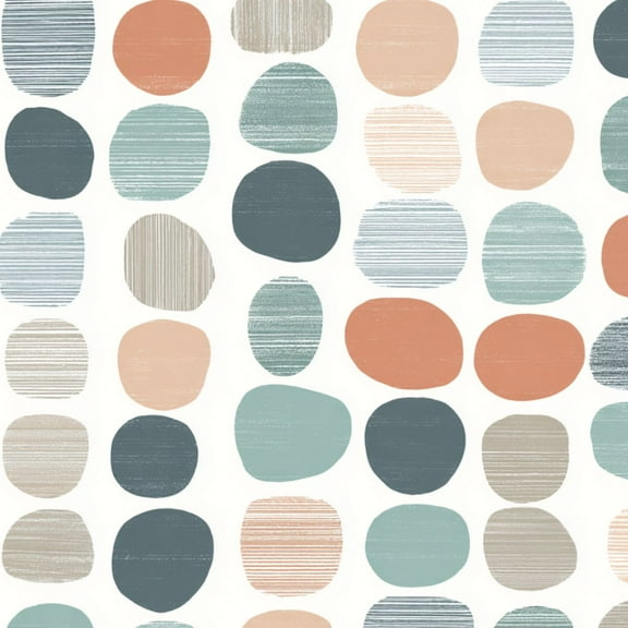 Marble StonePeel and Stick Wallpaper 17.7in x 9.8ft Abstract Geometric Colorful Dots Stripes Contact Paper Vinyl Waterproof Self Adhesive Wall Paper for Bedroom Shelf Cabinet Renter Friendly