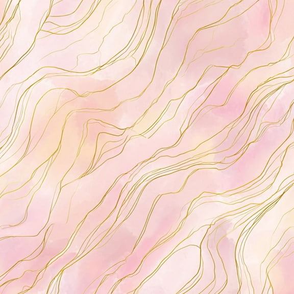 Marble StonePeel and Stick Wallpaper 17.7in x 9.8ft Pink Gold Abstract Marble Texture Flowing Lines Contact Paper Vinyl Waterproof Self Adhesive Wall Paper for Bedroom Shelf Cabinet Renter Friendly