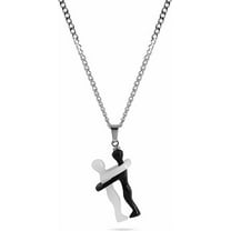 Marble Stories Marble Necklace for Women – Trendy Long Heart & Ring Pendant, Western Style Jewelry Gift for Her or Couples